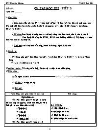 Giáo án Số học Lớp 6 - Tiết 57: Ôn tập học kỳ