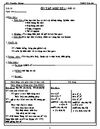 Giáo án Số học Lớp 6 - Tiết 58: Ôn tập học kỳ I (tiết 4) - Nguyên Hoàng