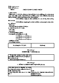Giáo án Số học Lớp 6 - Tiết 6 đến 10 (bản 2 cột)