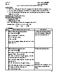 Giáo án Số học Lớp 6 - Tiết 61, Bài 11: Nhân hai số nguyên cùng dấu - Năm học 2007-2008
