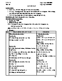Giáo án Số học Lớp 6 - Tiết 62: Luyện tập - Năm học 2007-2008