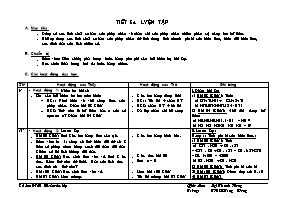 Giáo án Số học Lớp 6 - Tiết 64: Luyện tập - Lại Thanh Hương
