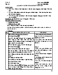 Giáo án Số học Lớp 6 - Tiết 65, Bài 13: Bội và ước của một số nguyên - Năm học 2007-2008