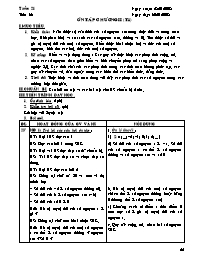 Giáo án Số học Lớp 6 - Tiết 66: Ôn tập chương