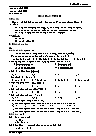 Giáo án Số học Lớp 6 - Tiết 68: Kiểm tra chươ