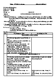 Giáo án Số học Lớp 6 - Tiết 69: Mở rộng khái niệm phân số - Năm học 2006-2007 - Nguyễn Công Sáng