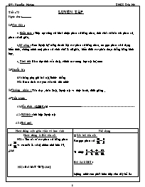 Giáo án Số học Lớp 6 - Tiết 73: Luyện tập - N