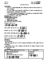 Giáo án Số học Lớp 6 - Tiết 73: Luyện tập (tiết 1) - Năm học 2007-2008