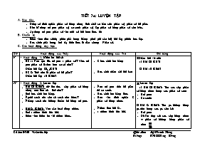 Giáo án Số học Lớp 6 - Tiết 74: Luyện tập - Lại Thanh Hương