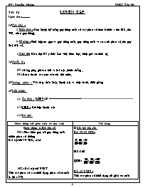 Giáo án Số học Lớp 6 - Tiết 75: Luyện tập - Nguyên Hoàng