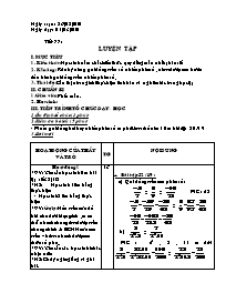 Giáo án Số học Lớp 6 - Tiết 77: Luyện tập - N