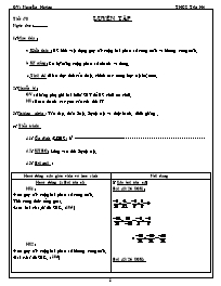 Giáo án Số học Lớp 6 - Tiết 78: Luyện tập - N