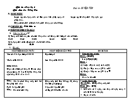 Giáo án Số học Lớp 6 - Tiết 8: Luyện tập - Lưu Hồng Tân