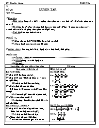 Giáo án Số học Lớp 6 - Tiết 85: Luyện tập - Nguyên Hoàng