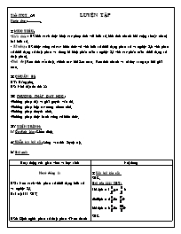 Giáo án Số học Lớp 6 - Tiết 89: Luyện tập - N