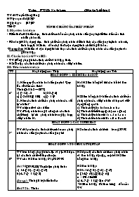 Giáo án Số học Lớp 6 - Tiết 9: Tính chất của phép nhân - Năm học 2006-2007 - Nguyễn Công Sáng