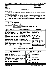 Giáo án Số học Lớp 6 - Tiết 95 đến 110 - Dương Trung Tính