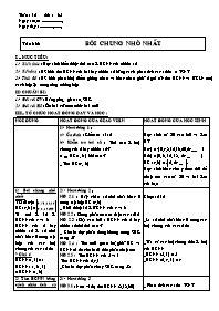 Giáo án Số học Lớp 6 - Tuần 12 - Tiết 35: Bọi