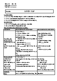 Giáo án Số học Lớp 6 - Tuần 12 - Tiết 36: Luy