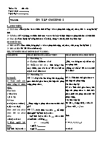 Giáo án Số học Lớp 6 - Tuần 13 - Tiết 38: Ôn 