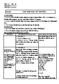 Giáo án Số học Lớp 6 - Tuần 14 - Tiết 42: Tập