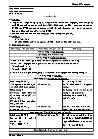 Giáo án Số học Lớp 6 - Tuần 15 - Năm học 2010