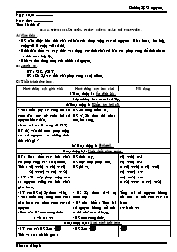 Giáo án Số học Lớp 6 - Tuần 16 - Năm học 2010