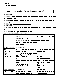 Giáo án Số học Lớp 6 - Tuần 16 - Tiết 48: Tín
