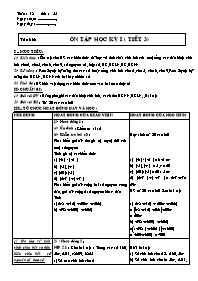 Giáo án Số học Lớp 6 - Tuần 18 - Tiết 55: Ôn 