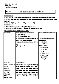 Giáo án Số học Lớp 6 - Tuần 18 - Tiết 56: Ôn 