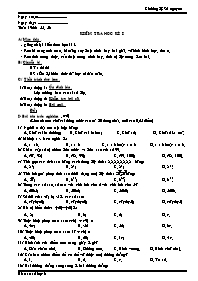 Giáo án Số học Lớp 6 - Tuần 19 - Năm học 2010