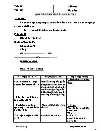 Giáo án Số học Lớp 6 - Tuần 20 đến 32 - Năm h