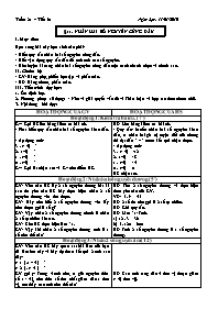 Giáo án Số học Lớp 6 - Tuần 21 - Năm học 2009-2010