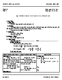 Giáo án Số học Lớp 6 - Tuần 24 - Năm học 2010