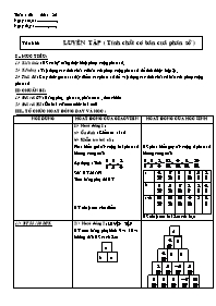 Giáo án Số học Lớp 6 - Tuần 26 - Tiết 82: Luy