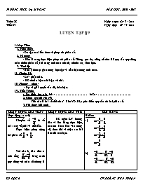 Giáo án Số học Lớp 6 - Tuần 28 - Năm học 2010