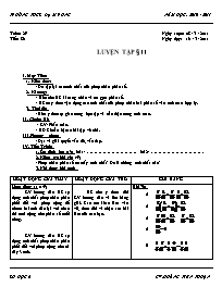 Giáo án Số học Lớp 6 - Tuần 29 - Năm học 2010