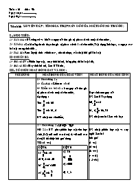 Giáo án Số học Lớp 6 - Tuần 31 - Tiết 96: Luy