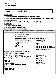 Giáo án Số học Lớp 6 - Tuần 32 - Tiết 101: Lu