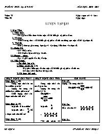 Giáo án Số học Lớp 6 - Tuần 33 - Năm học 2010