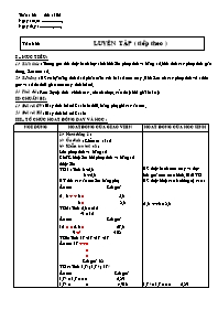 Giáo án Số học Lớp 6 - Tuần 33 - Tiết 102: Lu