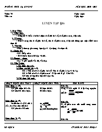 Giáo án Số học Lớp 6 - Tuần 34 - Năm học 2010