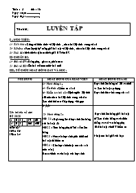 Giáo án Số học Lớp 6 - Tuần 5 - Tiết 13: Luyệ