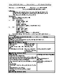 Giáo án Số học Lớp 6 - Tuần 8 - Năm học 2008-2009 - Nguyễn Tiến Đồng Giáo án Số học Lớp 6 - Tuần 8 - Năm học 2008-2009 - Nguyễn Tiến Đồng