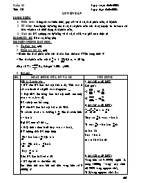 Giáo án Số học Lớp - Tiết 101: Luyện tập - Năm học 2007-2008