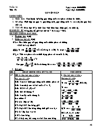 Giáo án Số học Lớp - Tiết 76: Luyện tập - Năm học 2007-2008