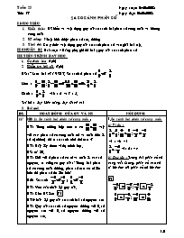 Giáo án Số học Lớp - Tiết 77, Bài 6: So sánh phân số - Năm học 2007-2008