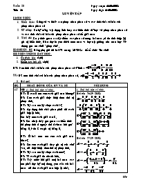 Giáo án Số học Lớp - Tiết 86: Luyện tập - Năm học 2007-2008