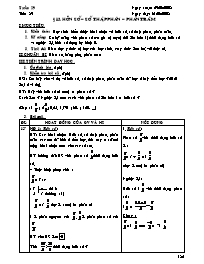 Giáo án Số học Lớp - Tiết 89, Bài 13: Hỗn số. Số thập phân. Phần trăm - Năm học 2007-2008