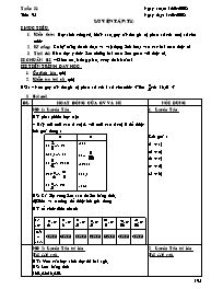 Giáo án Số học Lớp - Tiết 95: Luyện tập (tiết 1) - Năm học 2007-2008 - Trường THCS Nguyễn Du